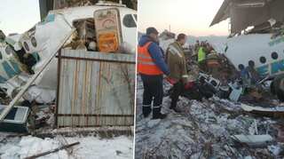 At least 14 dead as plane crashes in Kazakhstan with hundred on board