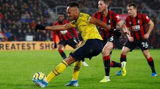 Premier League: Aubameyang goal earns Arteta's Arsenal draw at Bournemouth