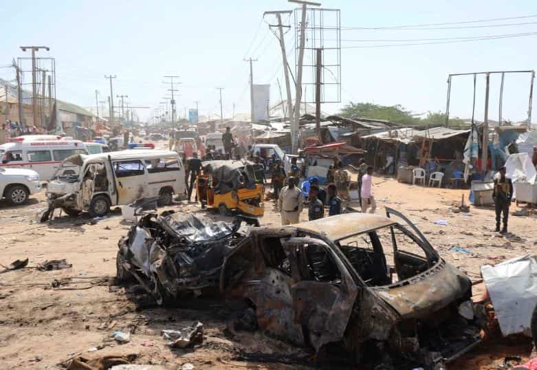 Bomb blast at busy Mogadishu checkpoint claim lives of more that 90, dozens injured