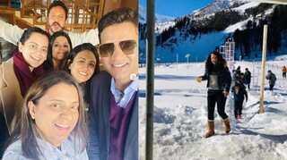 Kangana Ranaut enjoys winter with family in hometown Manali