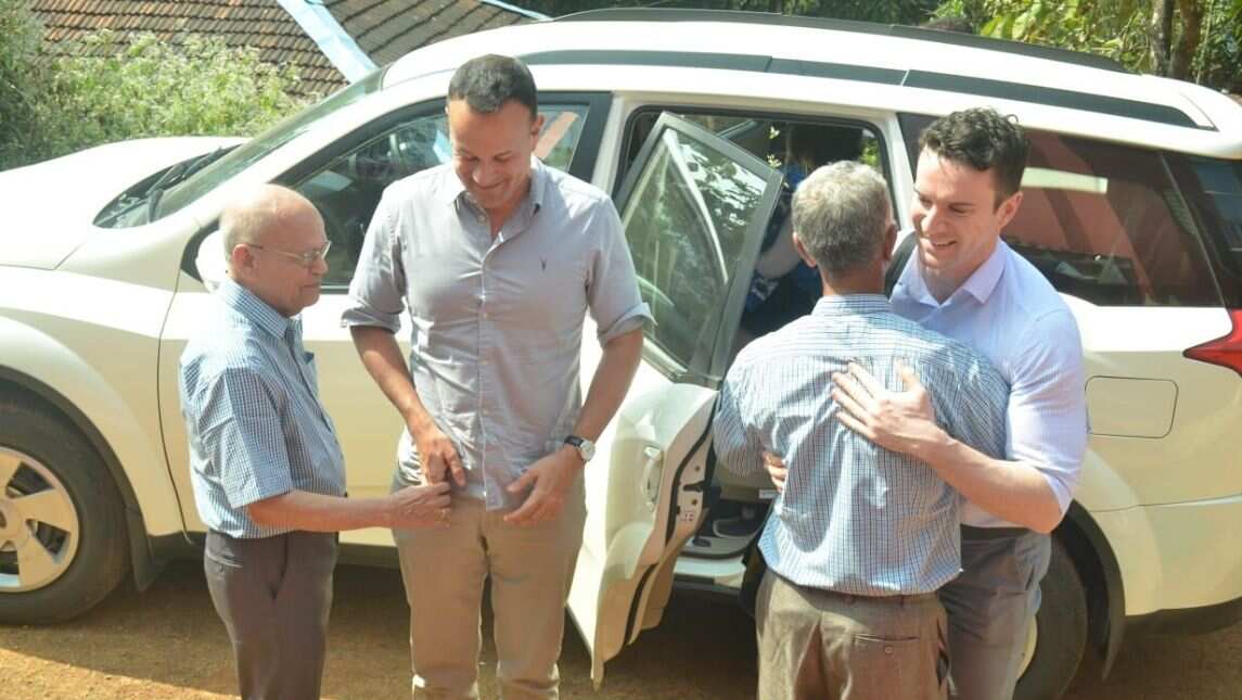 Welcomed by villagers