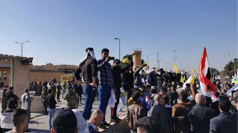 President Donald Trump blames Iran for US embassy attack in Baghdad, promises US will ‘always’ respond strongly President Donald Trump blames Iran for US embassy attack in Baghdad, promises US will ‘always’ respond strongly