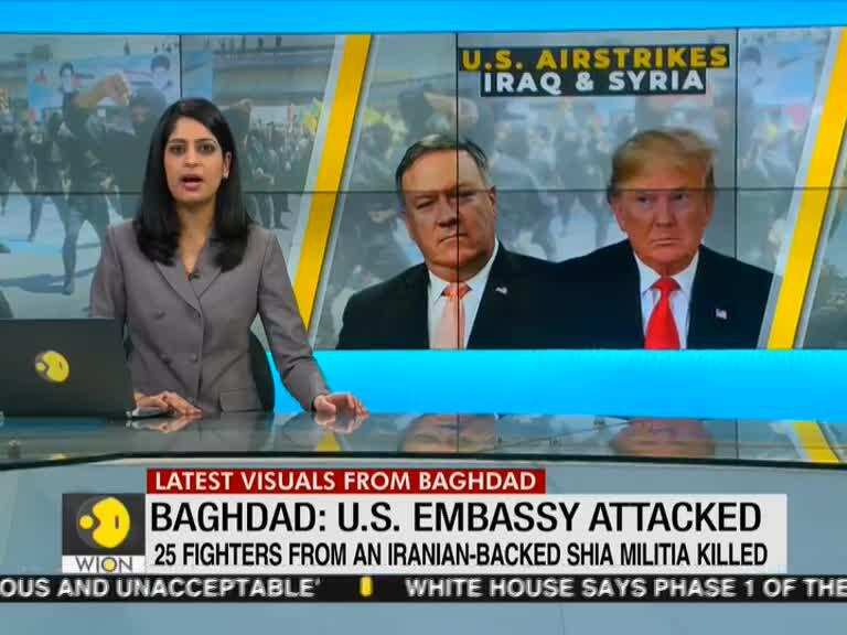 Protesters storm US embassy compound in Baghdad