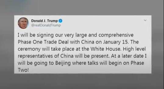 Trump officially confirms trade deal with China