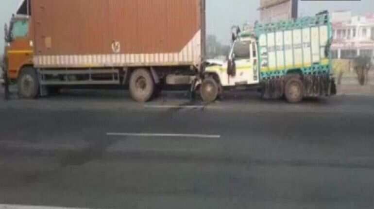 Several injured as vehicles collide due to low visibility in Alwar