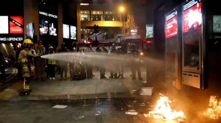 HSBC begins year with Hong Kong branches closed, vandalised