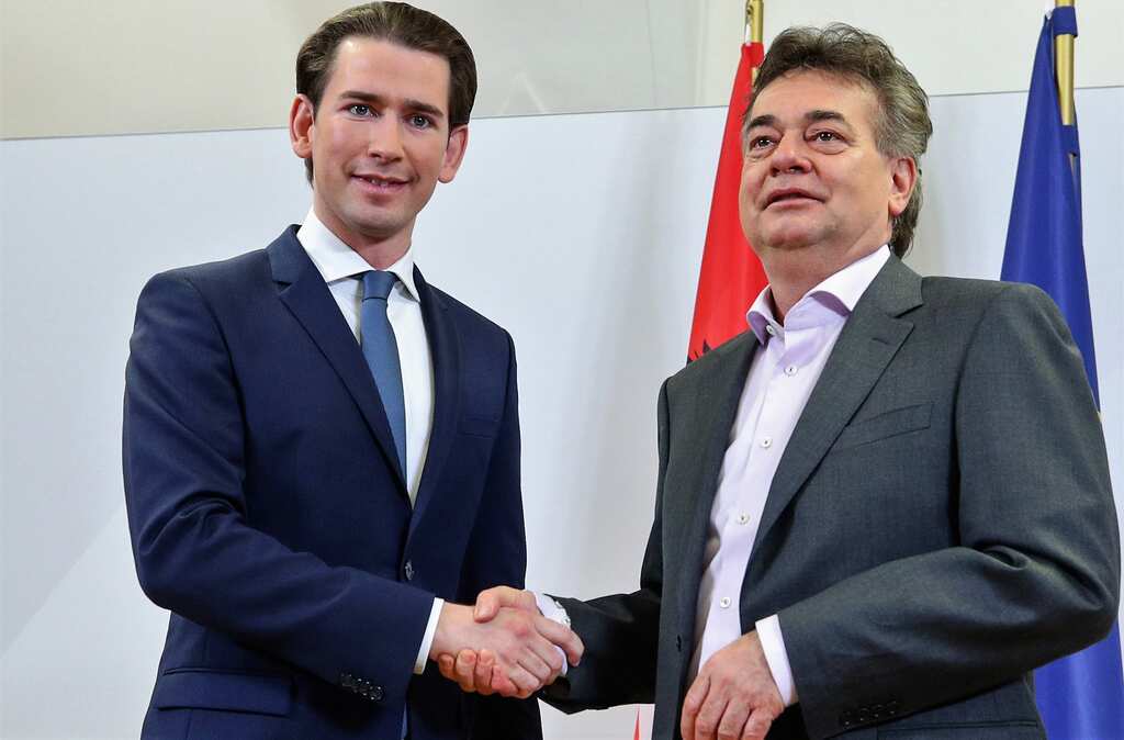 Sebastian Kurz forms Austria coalition with Green party