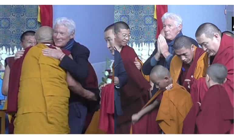 Richard Gere attends Dalai Lama's session in Bodh Gaya, Bihar