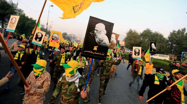 Chants of 'Death to America' as Iraqis mourn death of Iranian commander Soleimani