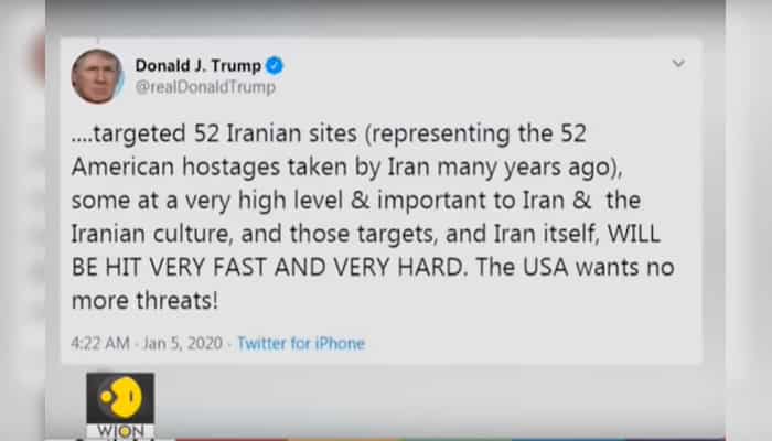 Donald Trump: U.S. has 52 Iranian sites on radar for hard response attacks
