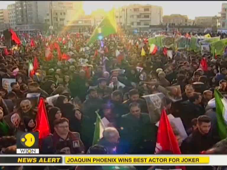 Iranians hold funeral procession for Iran's top general Qassem Soleimani