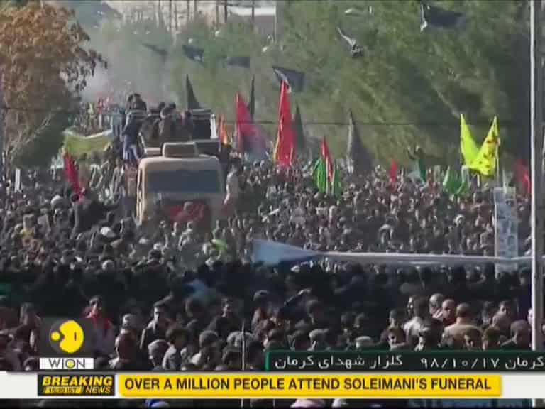 35 killed, 48 injured in stampede at slain general Qassim Suleimani's funeral