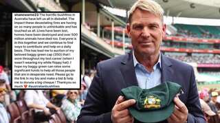 Australian bushfire: Shane Warne's baggy green cap sold for over A$1 million; beats Dhoni, Bradman