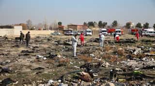 Iran plane crash: Video shows missiles launched from an Iranian military site hit the plane 