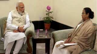 Mamata Banerjee meets Prime Minister Narendra Modi in Kolkata