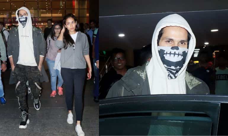 Shahid Kapoor returns to Mumbai after getting injured at sets of 'Jersey' Shahid Kapoor returns to Mumbai after getting injured at sets of 'Jersey'