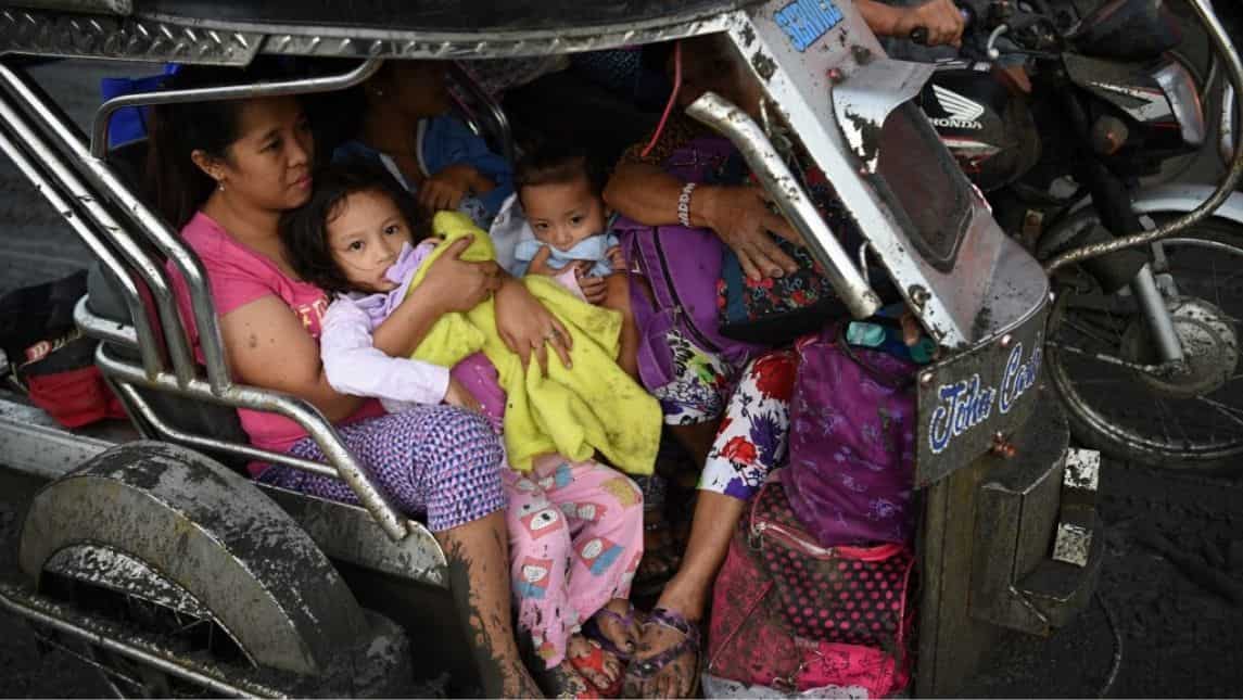 Evacuation from Batangas province