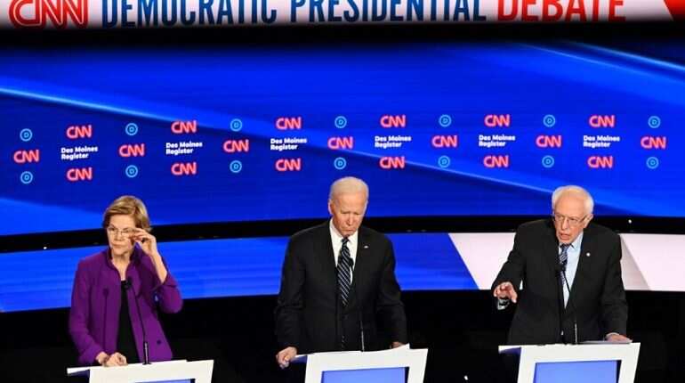 Democratic debate: Six candidates face off in Iowa's capital city Des Moines