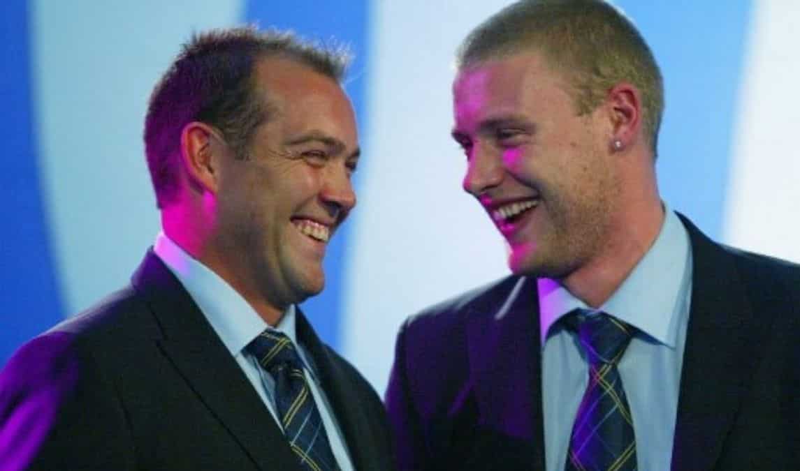 Jacques Kallis and Andrew Flintoff the share award