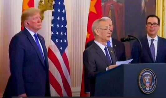 US & China sign first phase of deal, world markets surge