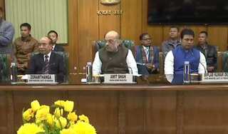In a historic step, Union Minister Amit Shah signs Bru agreement to end over two-decade old crisis