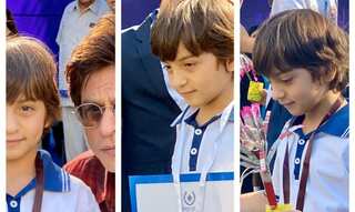 Proud father Shah Rukh Khan flaunts son AbRam's medals