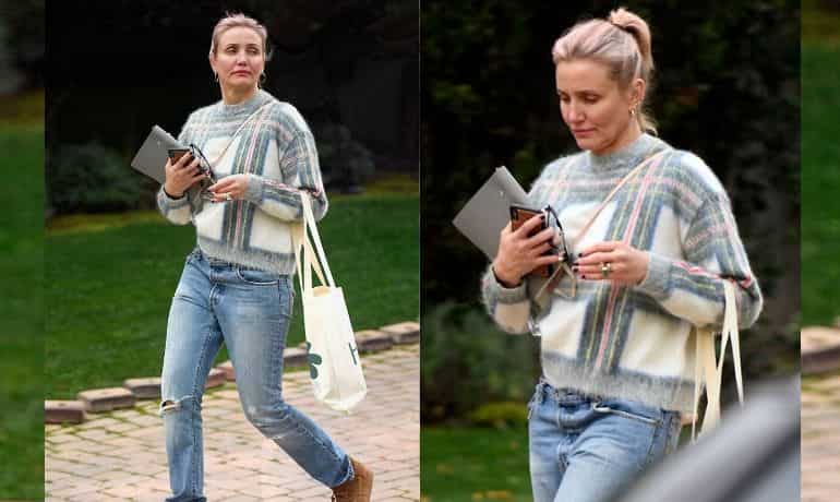 Cameron Diaz spotted for the first time since becoming mom Cameron Diaz spotted for the first time since becoming mom