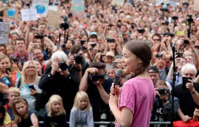 Greta Thunberg joined by thousands of Swiss activist in Climate March