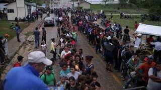 Mexico deploys military to block migrant caravan; blames US election