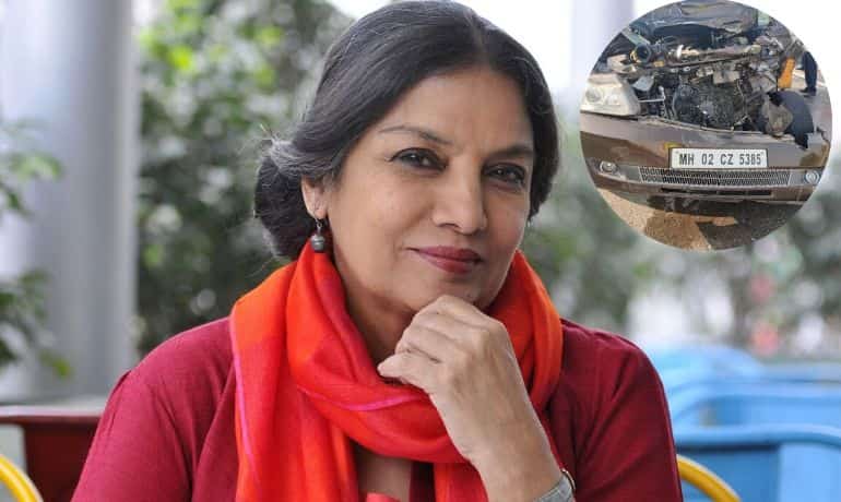 Shabana Azmi accident: FIR filed against her driver for rash driving Shabana Azmi accident: FIR filed against her driver for rash driving