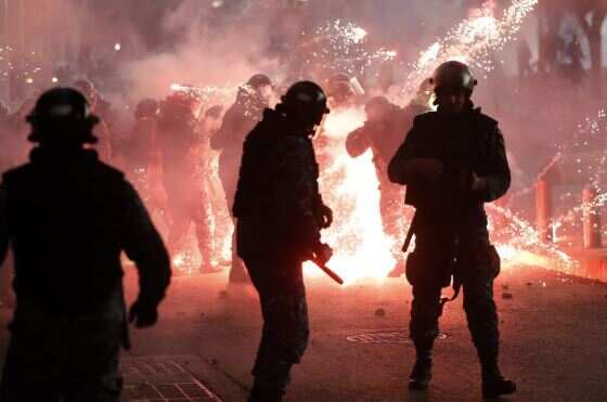Beirut: Fire engulfed in protester's camps in clash between security forces, protesters
