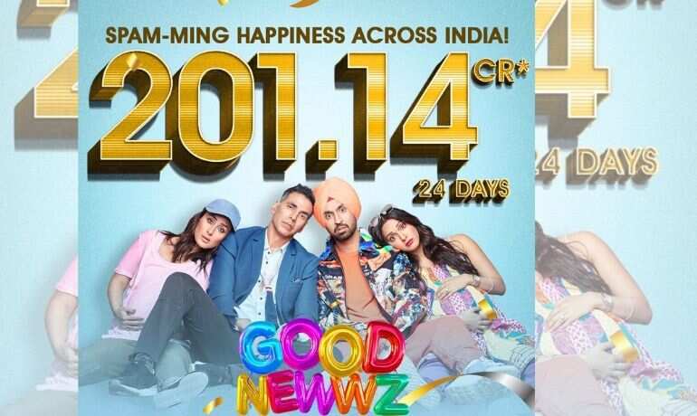 Akshay Kumar, Kareena Kapoor's 'Good Newwz' joins Rs 200 crore club Akshay Kumar, Kareena Kapoor's 'Good Newwz' joins Rs 200 crore club