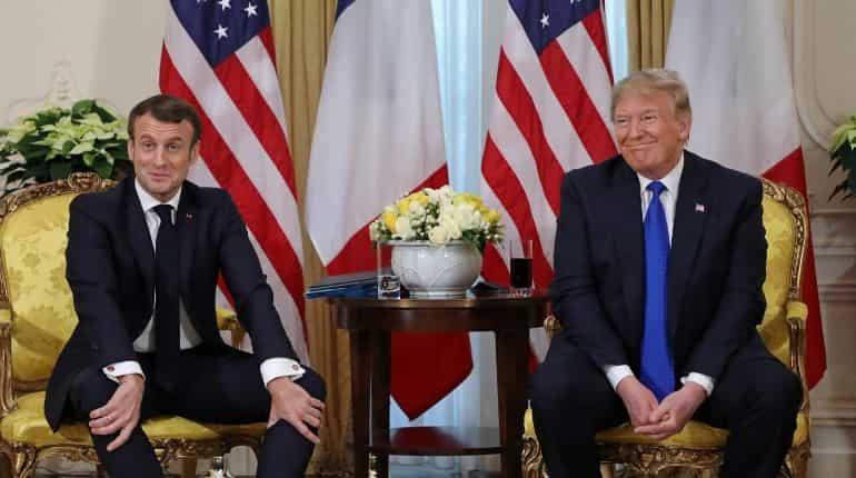 Emmanuel Macron and Donald Trump declare truce in digital tax dispute Emmanuel Macron and Donald Trump declare truce in digital tax dispute