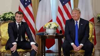 Emmanuel Macron and Donald Trump declare truce in digital tax dispute