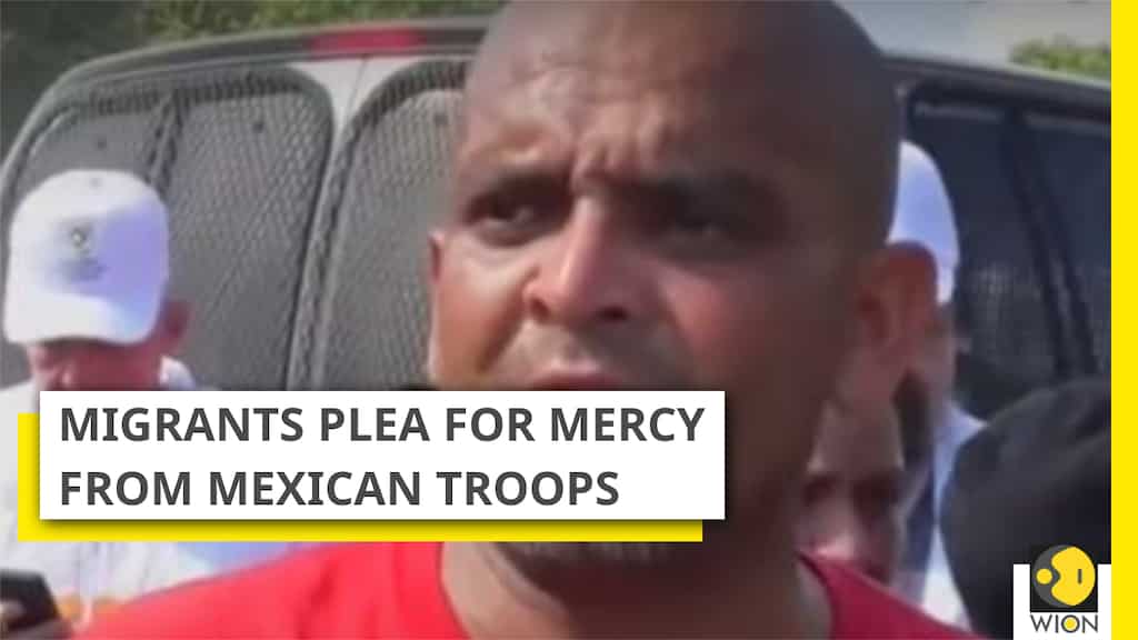 Migrants scuffle with Mexican troops while trying to cross river into Mexico