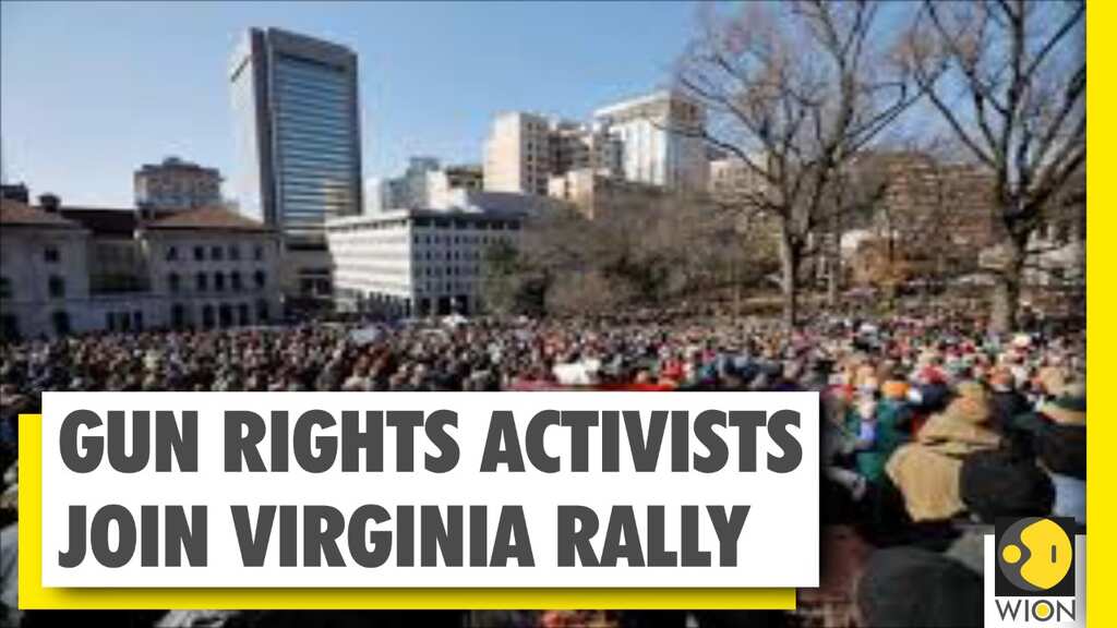 Thousands of armed US gun rights activists join peaceful Virginia rally