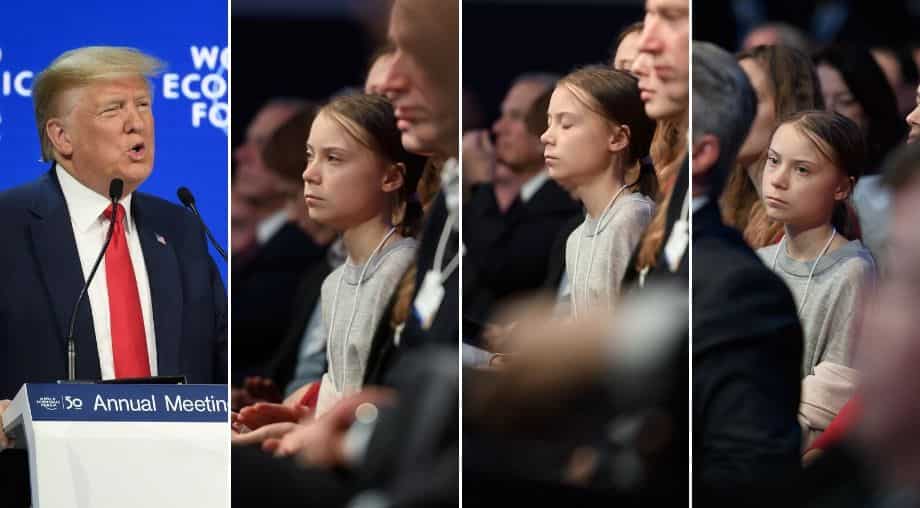 Veiled attacks and glares exchanged between Trump and Thunberg at WEF Veiled attacks and glares exchanged between Trump and Thunberg at WEF