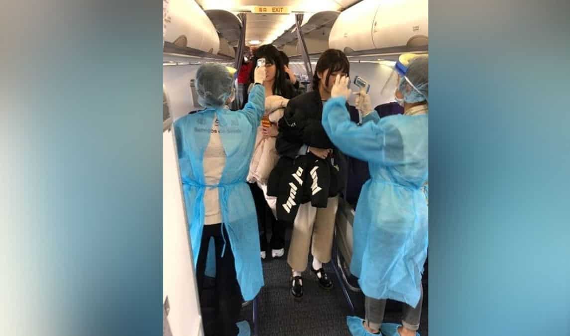 Passengers checked while on-board