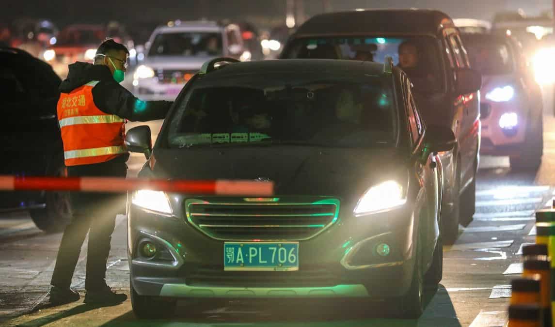 Wuhan's traffic affected