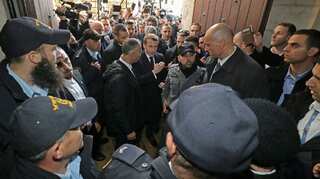 'Go outside, please': Macron scolds Israeli security personnel while on tour of the Church of Saint Anne