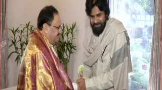 Jana Sena chief Pawan Kalyan meets JP Nadda in Delhi