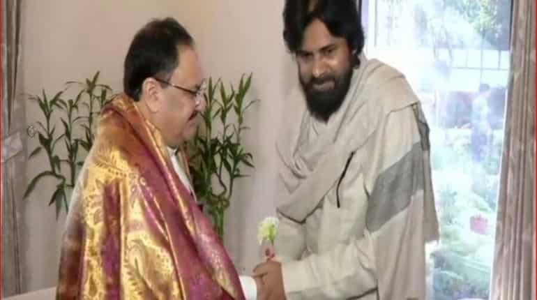 Jana Sena chief Pawan Kalyan meets JP Nadda in Delhi