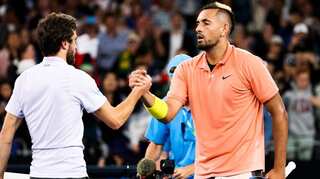 Australian Open: Maturing Kyrgios pulls back from 'dark place' for win