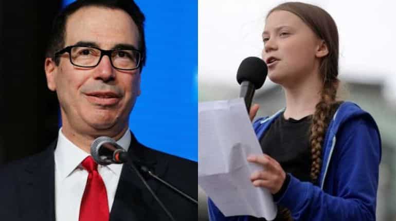 US Treasury Secretary asks climate activist Greta Thunberg to get an economics degree US Treasury Secretary asks climate activist Greta Thunberg to get an economics degree