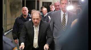 Harvey Weinstein being moved to Rikers Island jail from hospital