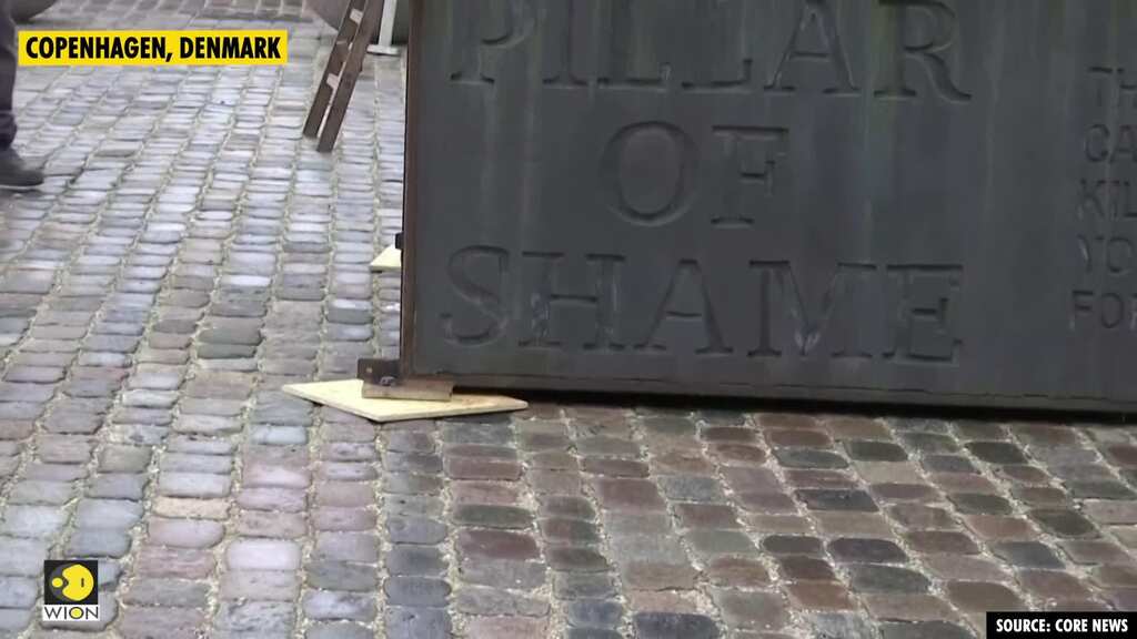 Danish sculpture erected in support of Hong Kong pro-democracy protesters