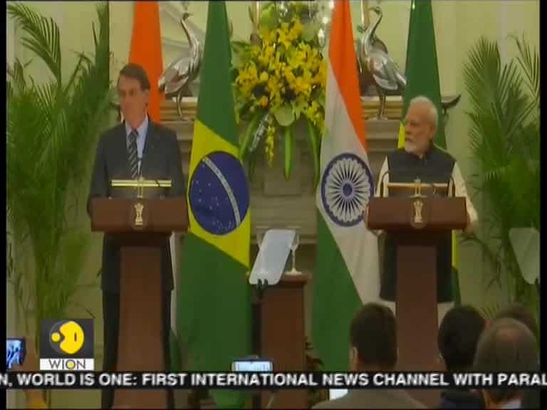 Brazilian President Jair Bolsonaro arrives on 4-day India visit, meets PM Modi