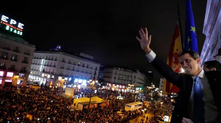 Thousands support Venezuela's Guaido at Madrid rally