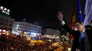 Thousands support Venezuela's Guaido at Madrid rally