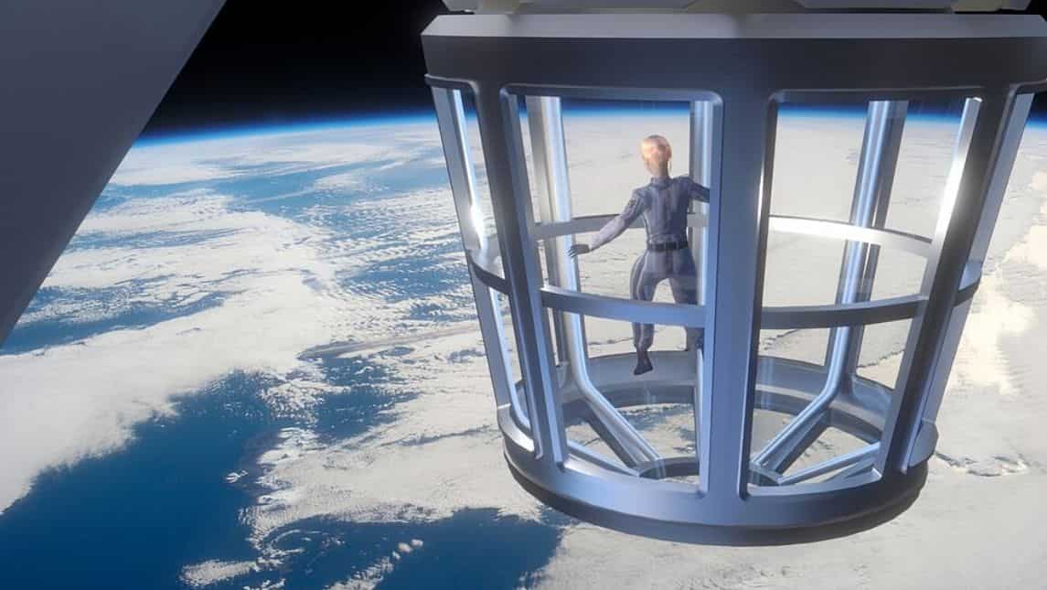 Glass walled cupola